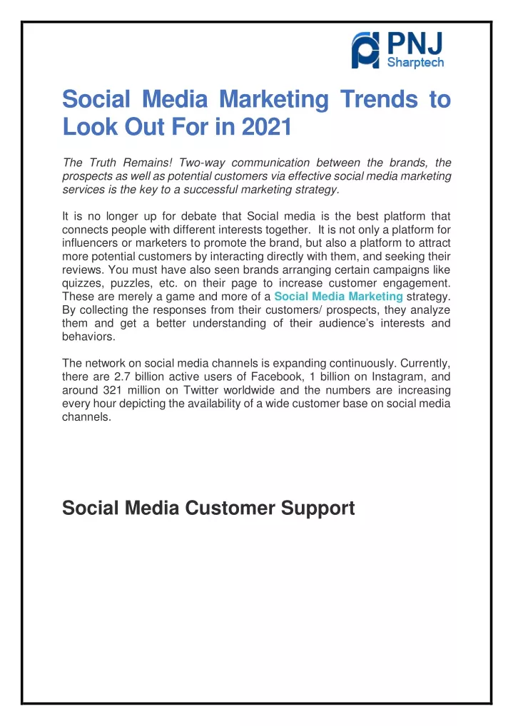 social media marketing trends to look