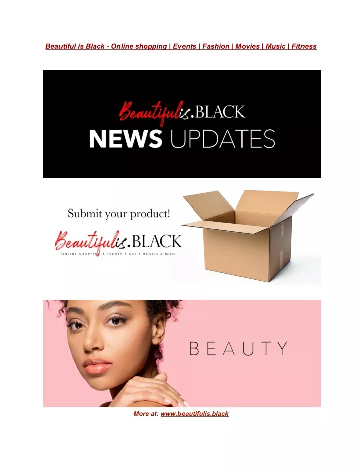 beautiful is black online shopping events fashion