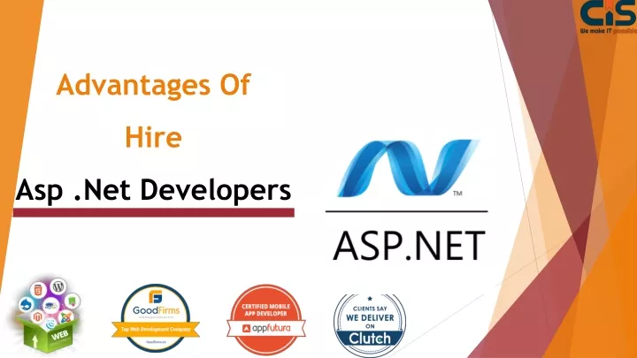 advantages of hire asp net developers