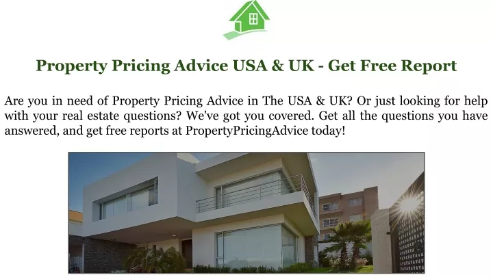 property pricing advice usa uk get free report