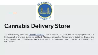 Cannabis Delivery Store