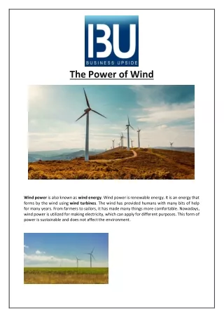 the power of wind