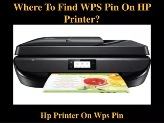 where to find wps pin on hp printer