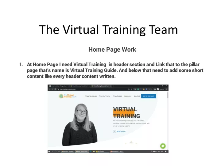 the virtual training team