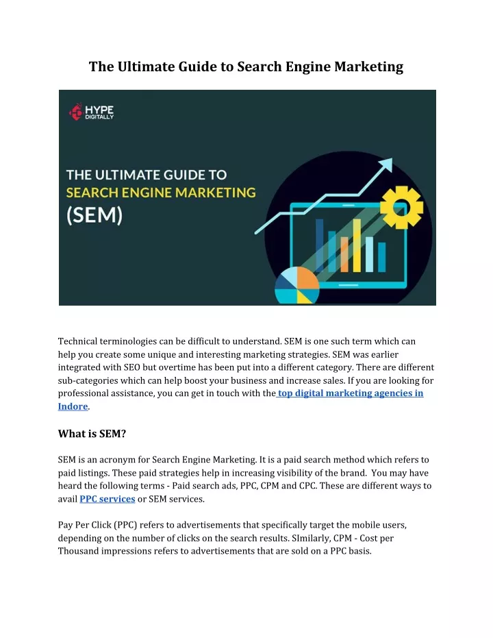 the ultimate guide to search engine marketing