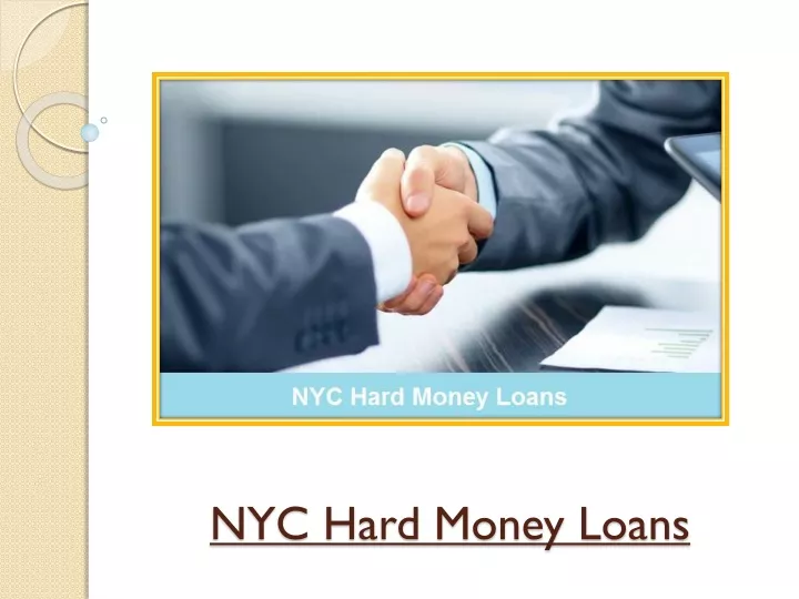 nyc hard money loans