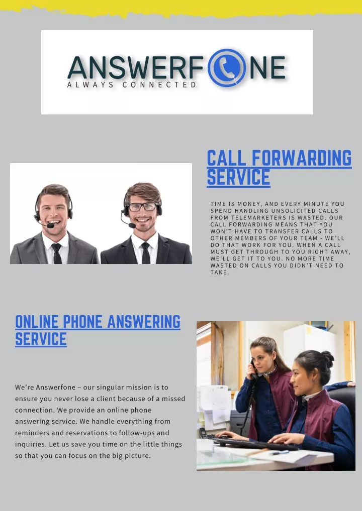 call forwarding service