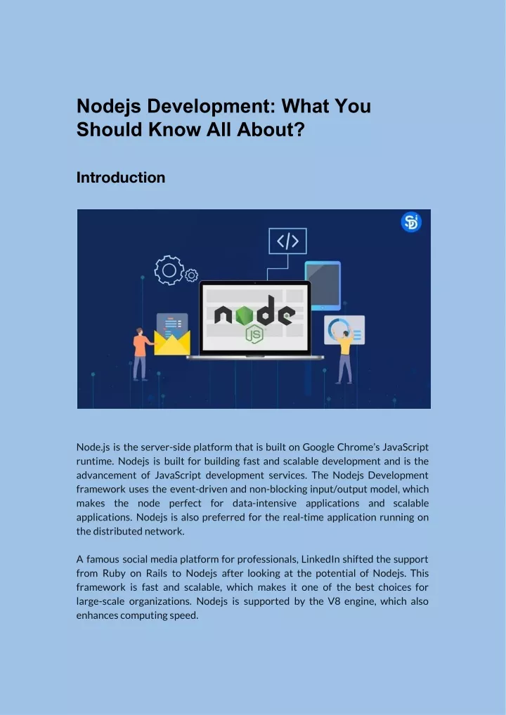 nodejs development what you should know all about