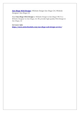 san diego web design website design san diego