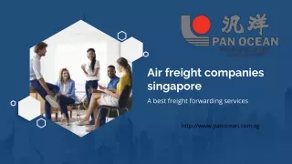 Air freight companies Singapore