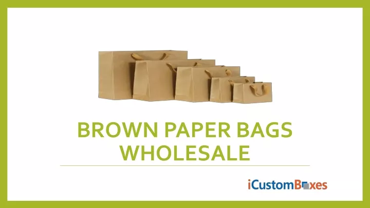 brown paper bags wholesale