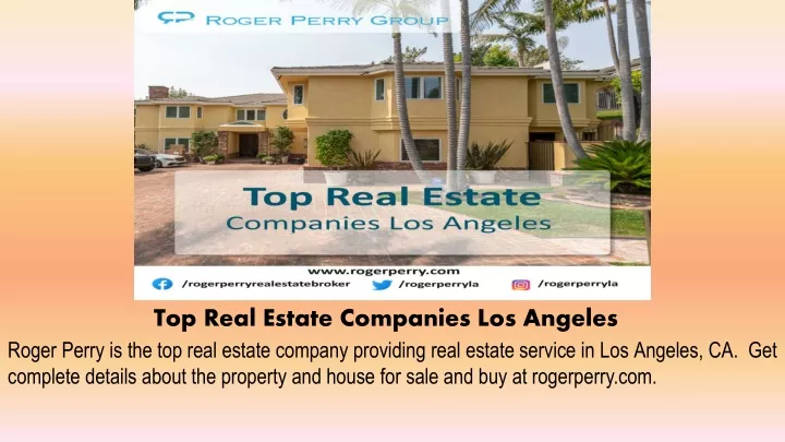 top real estate companies los angeles