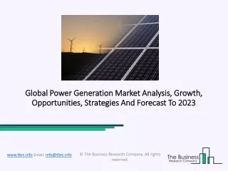 global power generation global power generation