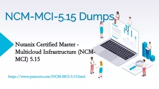 Nutanix Certified Advanced Professional (NCAP) NCM-MCI-5.15 Dumps