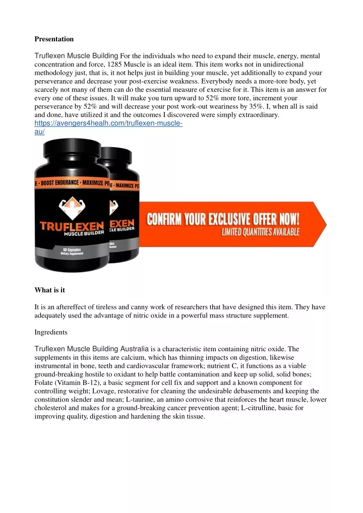 presentation truflexen muscle building