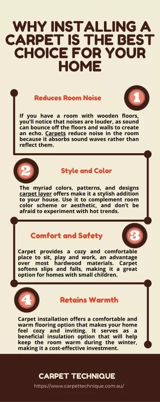 Why Installing a Carpet is the Best Choice for Your Home