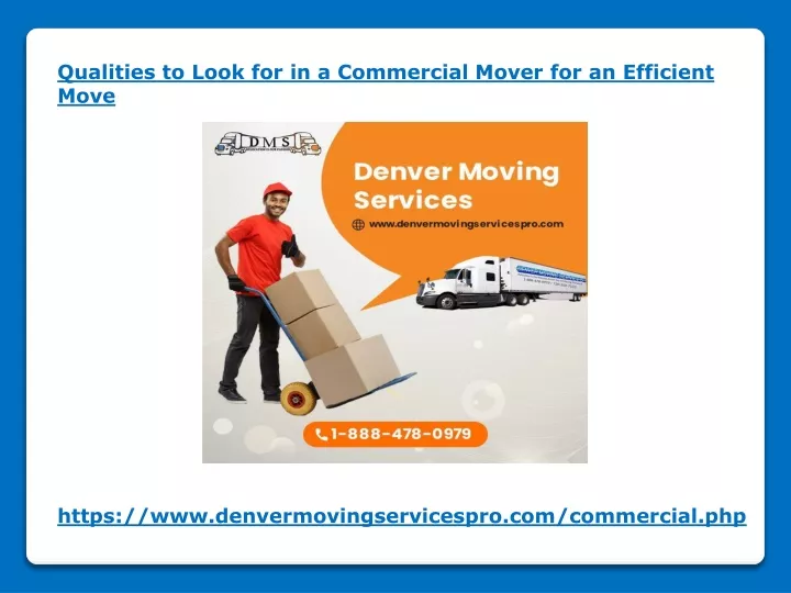 qualities to look for in a commercial mover