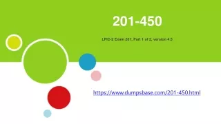 LPIC-2 Certification 201-450 Real Dumps V9.02 DumpsBase