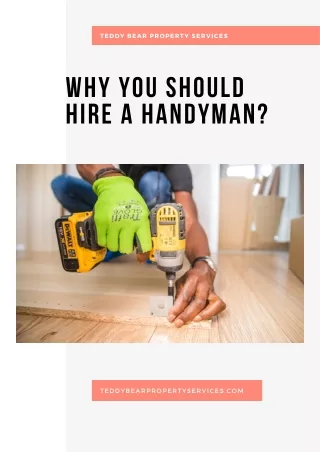 Why you should hire a handyman?