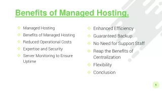 benefits of managed hosting