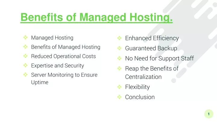 benefits of managed hosting