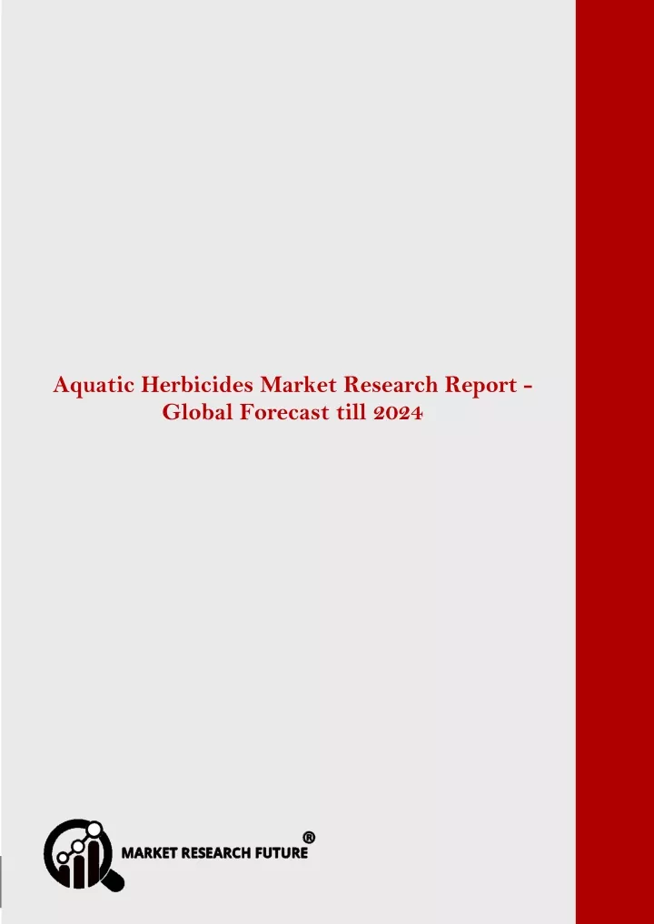 aquatic herbicides market is expected to register