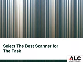 Select The Best Barcode Scanner for The Task