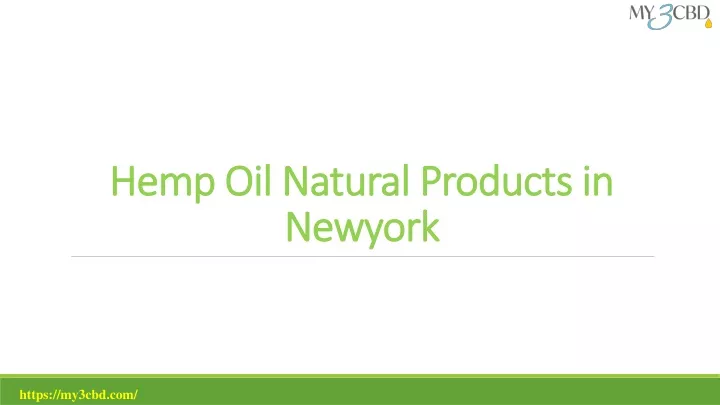 hemp oil natural products in newyork