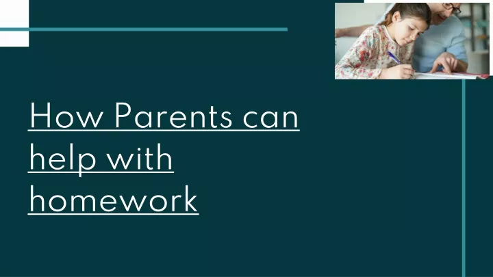 how parents can help with homework
