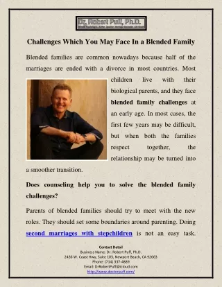 Challenges Which You May Face In a Blended Family