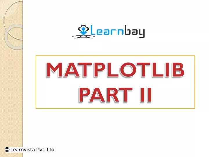 matplotlib part ii