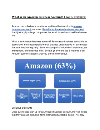 What is an Amazon Business Account?