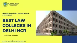 Top Ranked Law Colleges In Ghaziabad | Sunderdeep Group of Institutions