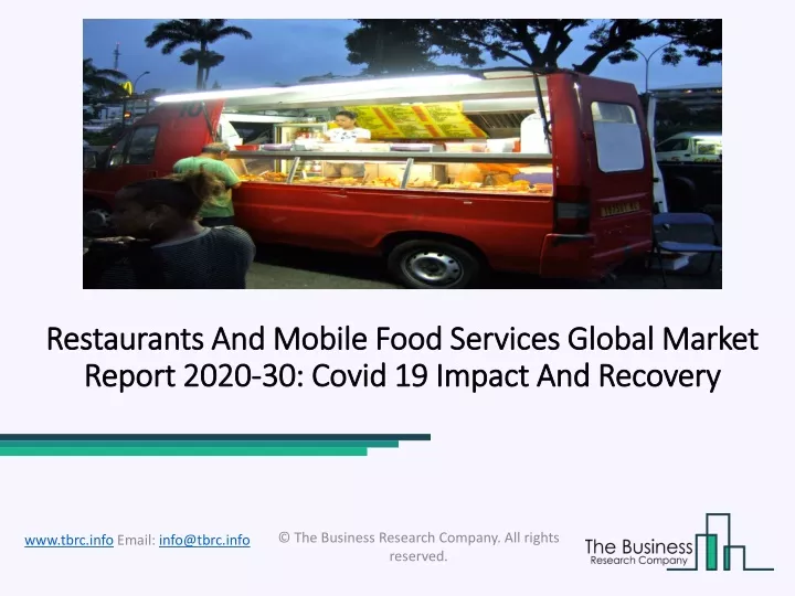 restaurants and mobile food services global market report 2020 30 covid 19 impact and recovery