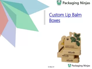 custom lip balm boxes