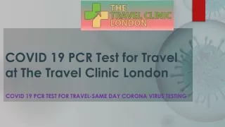 Perform Urgent COVID-19 PCR Test With 100% Accuracy