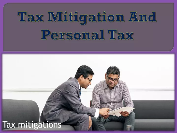 tax mitigation and personal tax
