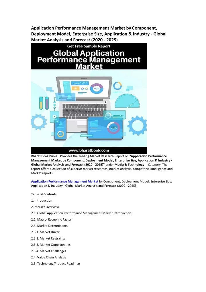 application performance management market