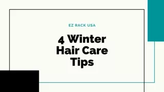 4 Winter Hair Care Tips - Ez Rack USA