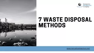 7 Waste Disposal Methods
