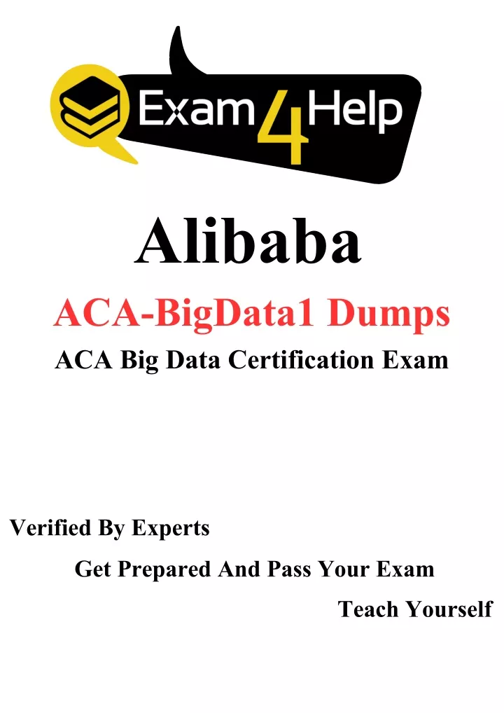 alibaba aca bigdata1 dumps aca big data