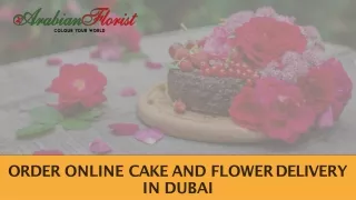 Order Online Cake And Flower Delivery In Dubai