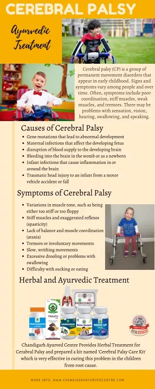 Cerebral palsy - Causes, Symptoms & Herbal Treatment