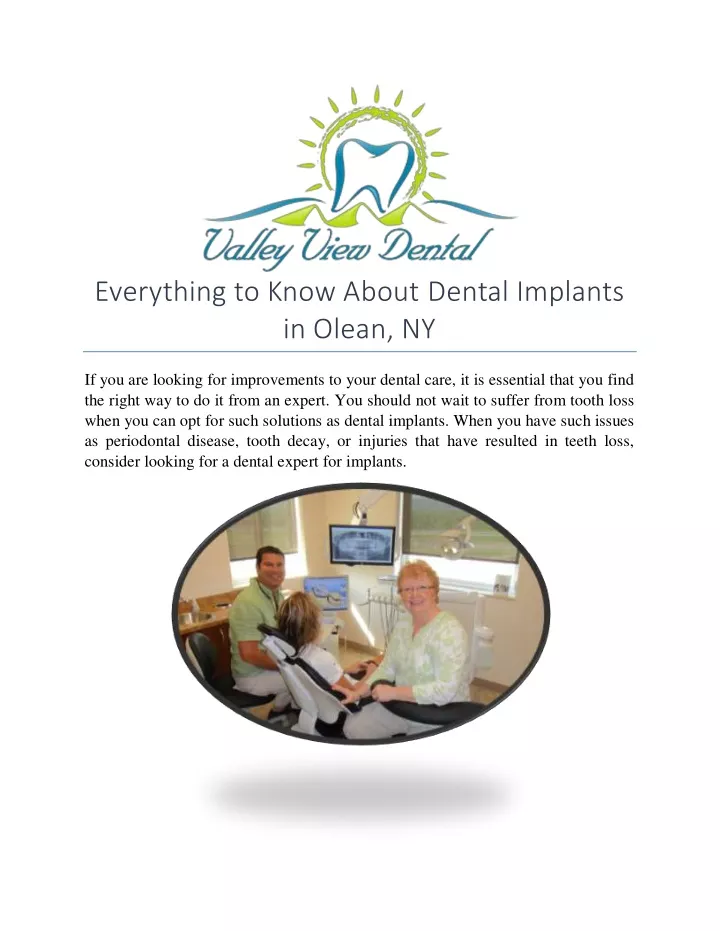everything to know about dental implants in olean