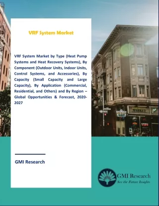 VRF System Market Forecast 2020 – 2027 Top Key Players Analysis