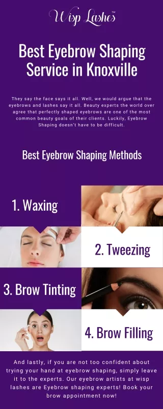 Eyebrow Shaping Service in Knoxville