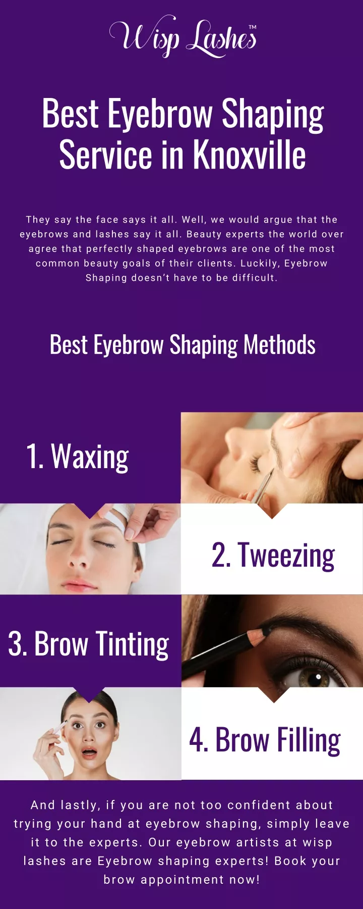 best eyebrow shaping service in knoxville