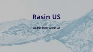 Exotic Haitian Black Castor Oil | Rasin US