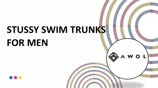 stussy swim trunks for men