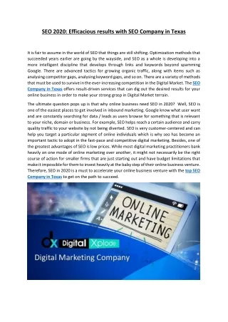 seo 2020 efficacious results with seo company